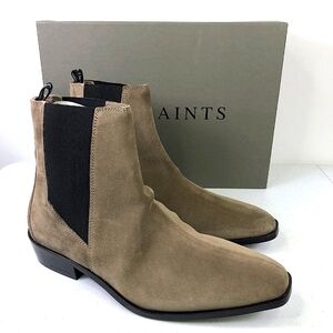 ALLSAINTS Chelsea Boot Markus Suede Tan Square Toe Ankle Bootie Size 12M